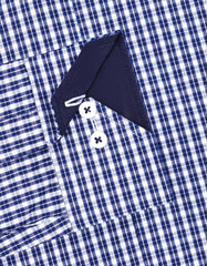 Check Navy Tailored Smart Fit Shirt FS1167SF-15.5