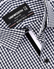 Check Black Tailored Smart Fit Shirt FS1169SF-15