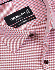 Check Red Classic Fit Shirt FS1172RF-15