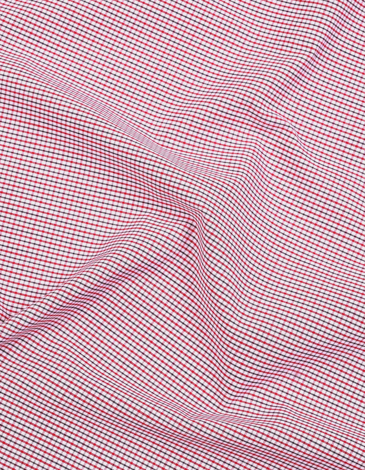 Check Red Tailored Smart Fit Shirt FS1172SF-16