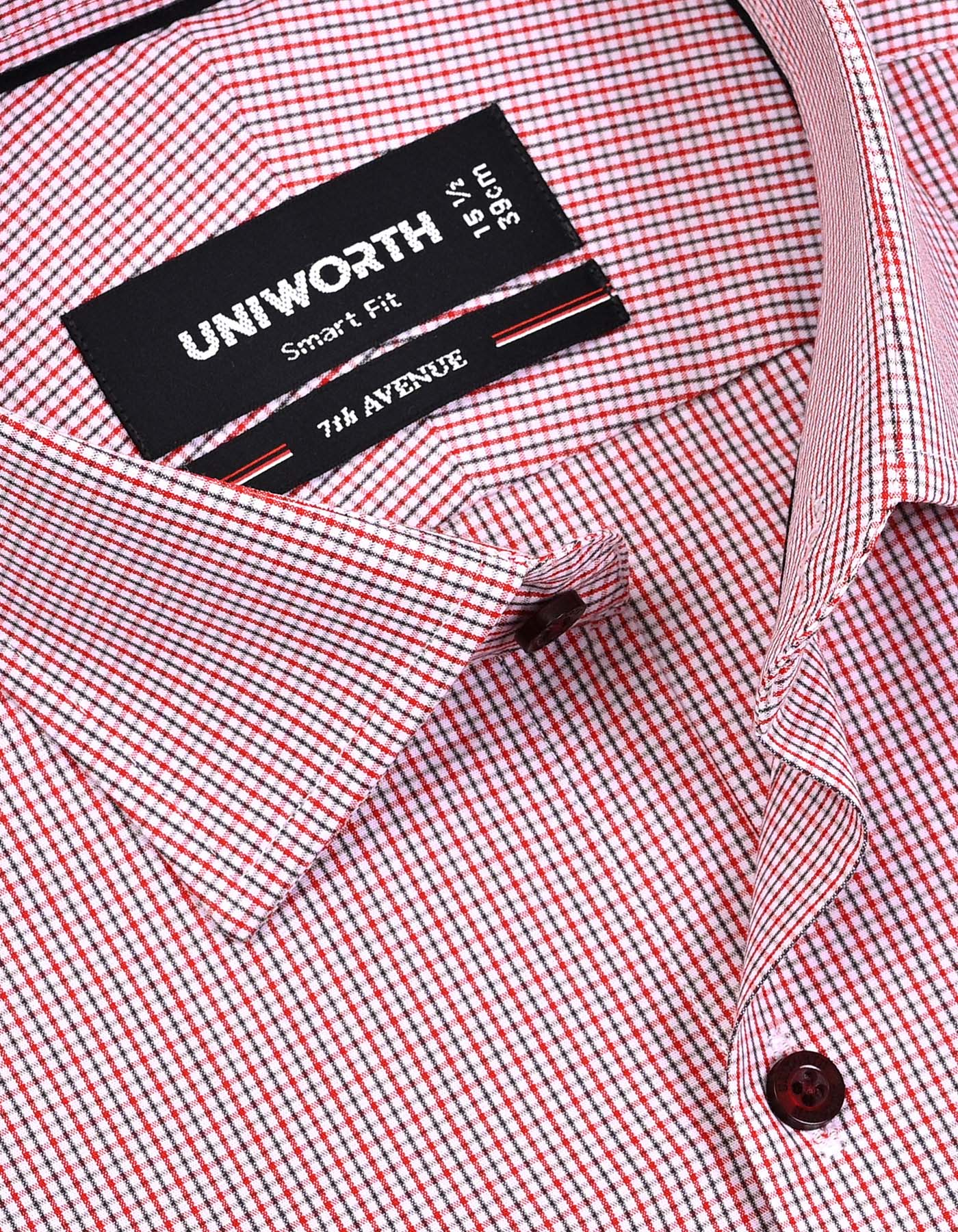 Check Red Tailored Smart Fit Shirt FS1172SF-15
