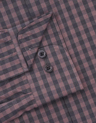 Check Brown Classic Fit Shirt FS1174-1RF-15.5