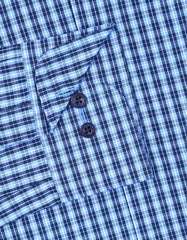 Check Blue Tailored Smart Fit Shirt FS1175SF-15.5