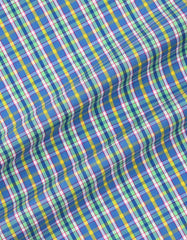Check Yellow Classic Fit Shirt FS1179-1RF-16