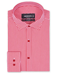 Check Red Classic Fit Shirt FS1184RF-14.5