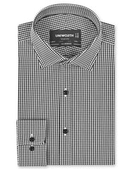 Check Black Tailored Smart Fit Shirt FS1185SF-14.5