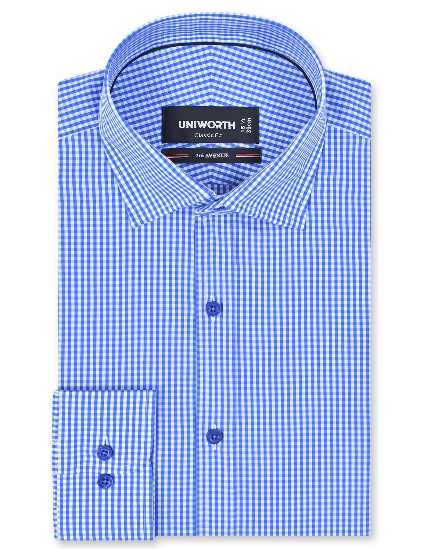 Check Sky Classic Fit Shirt FS1186RF-14.5