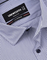 Check Navy Tailored Smart Fit Shirt FS1192SF-15