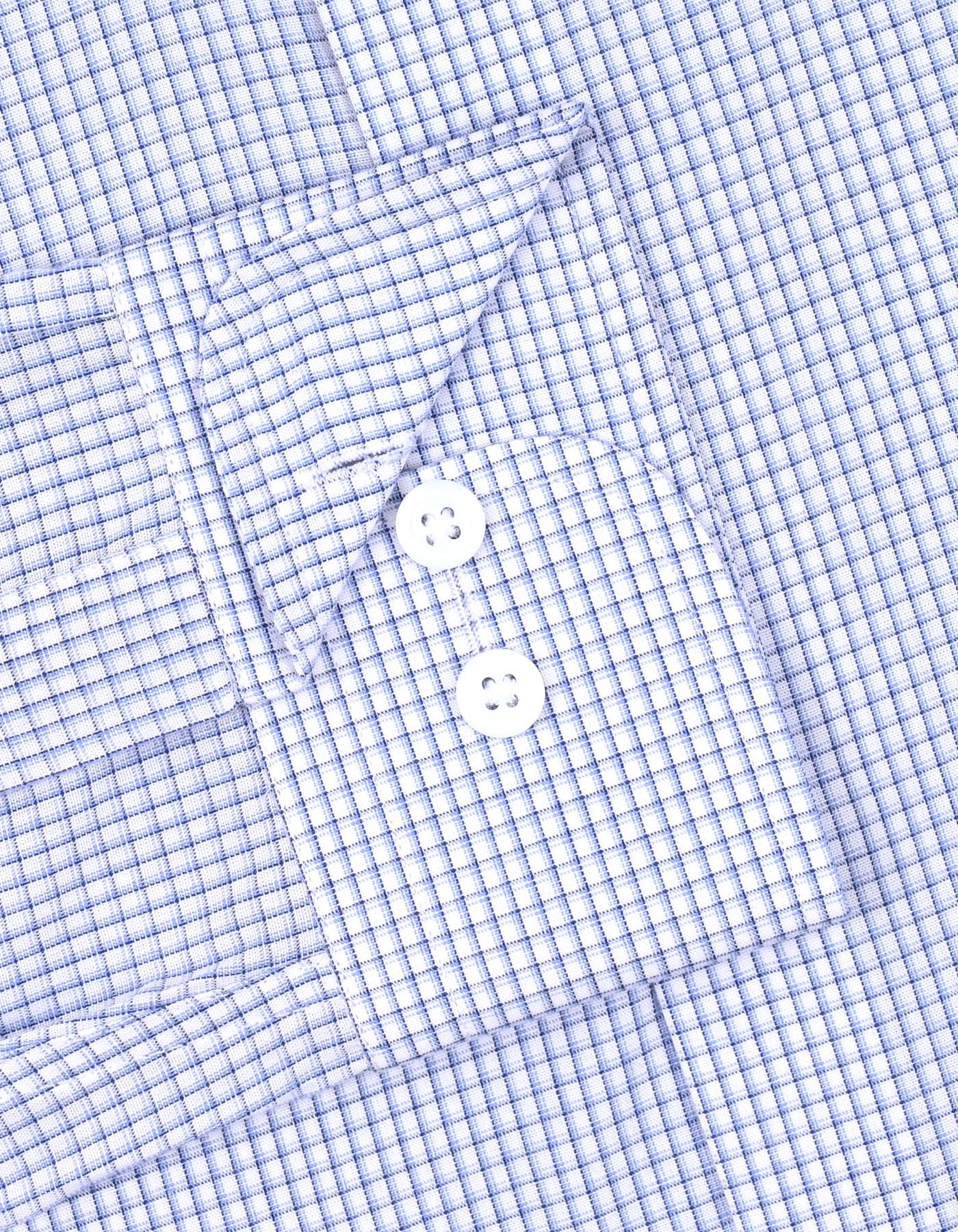 Check Blue Tailored Smart Fit Shirt FS1255-1SF-15.5