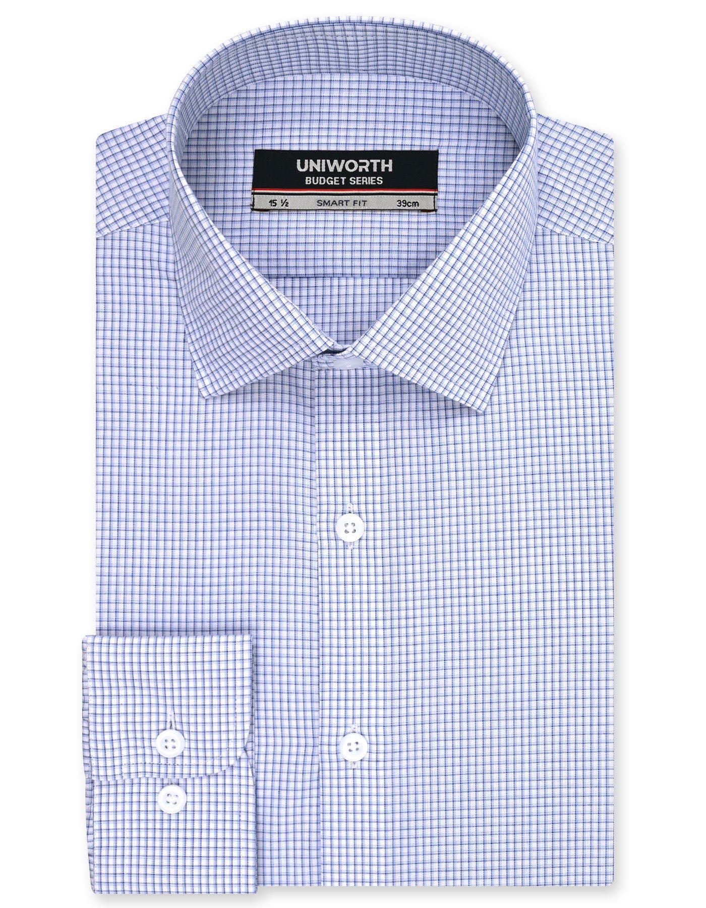 Check Blue Tailored Smart Fit Shirt FS1255-1SF-14.5