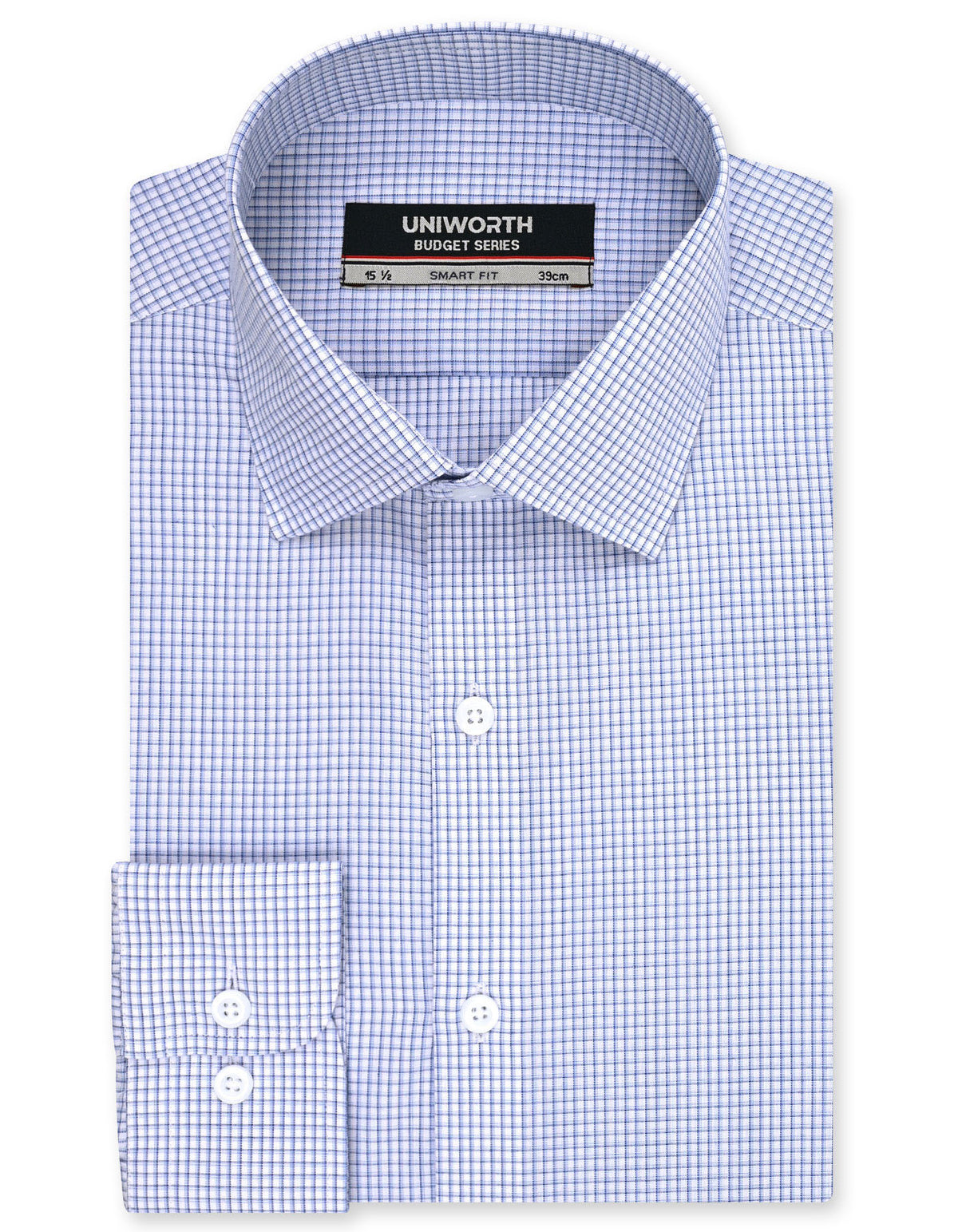 Check Blue Tailored Smart Fit Shirt FS1255-1SF-14.5