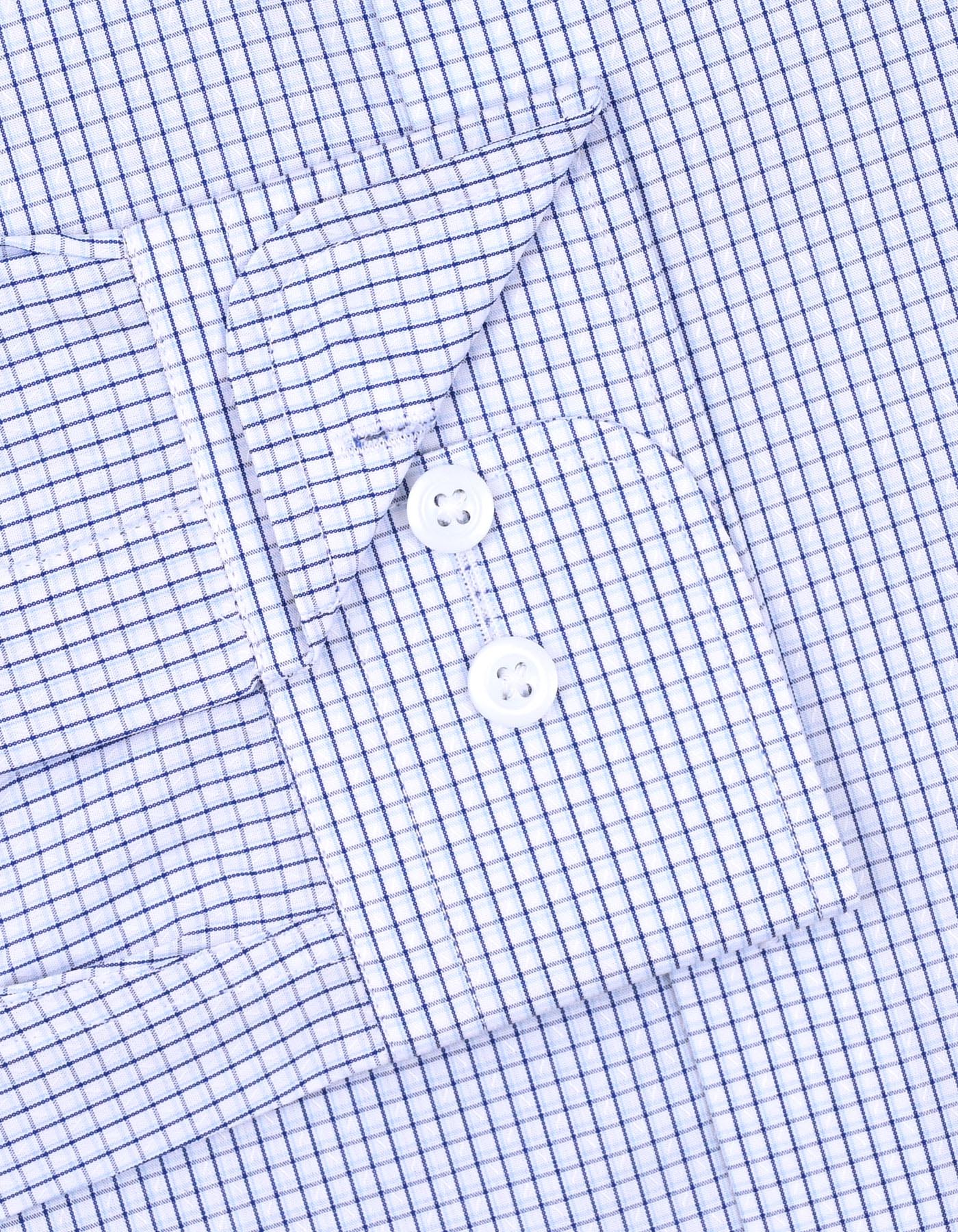 Check Blue Classic Fit Shirt FS1256RF-15.5