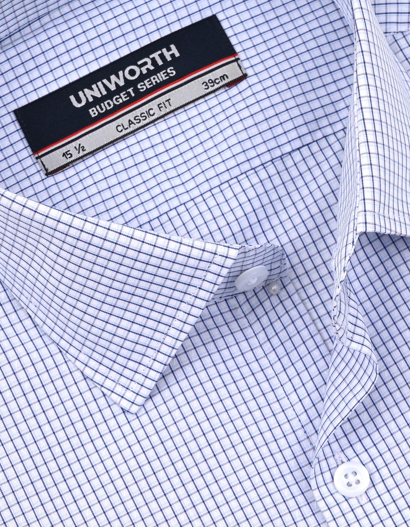 Check Blue Classic Fit Shirt FS1256RF-15