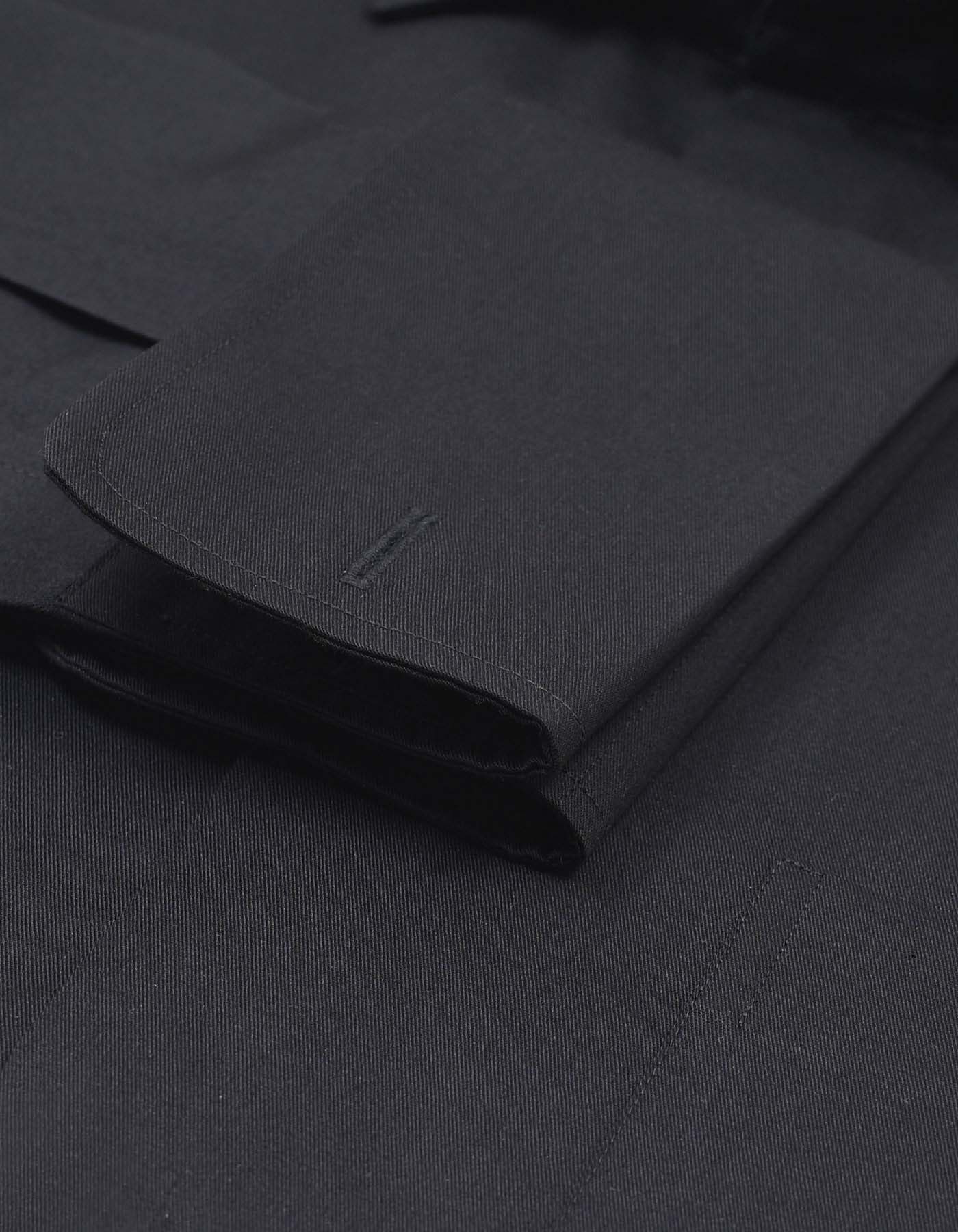 Plain Black Classic Fit Shirt FS1307-3RD-15.5
