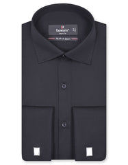 Plain Black Tailored Smart Fit Shirt FS1307-3SD-14.5
