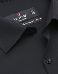 Plain Black Tailored Smart Fit Shirt FS1307-6SF-15