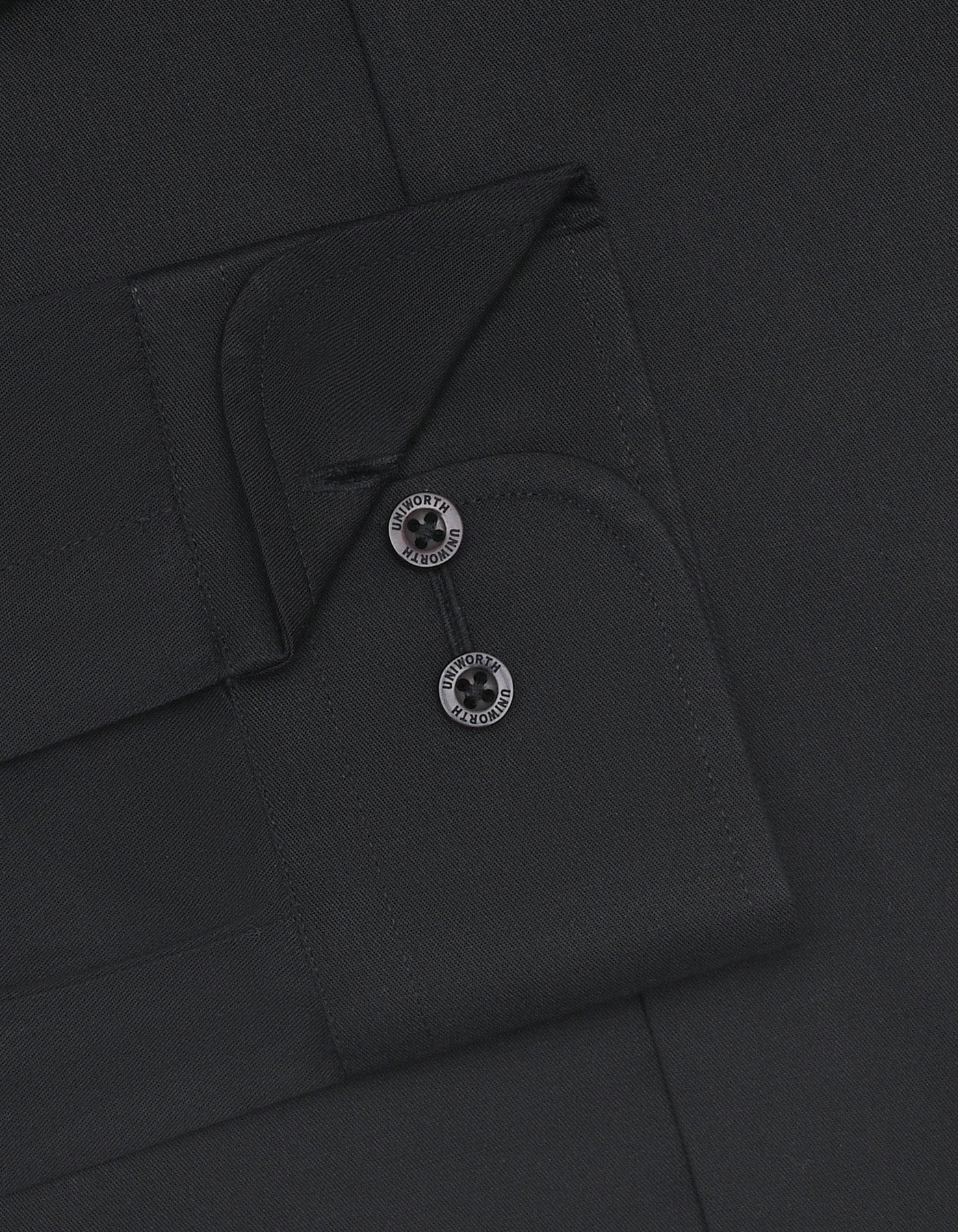 Plain Black Classic Fit Shirt FS1307-7RF-15.5