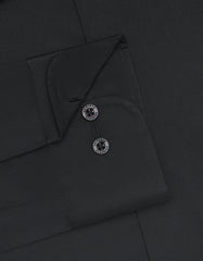 Plain Black Tailored Smart Fit Shirt FS1307-7SF-15.5