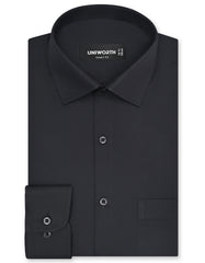 Plain Black Tailored Smart Fit Shirt FS1307-7SF-14.5