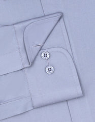 Plain Grey Tailored Smart Fit Shirt FS1312-5SF-15.5