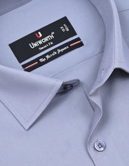Plain Grey Tailored Smart Fit Shirt FS1312-5SF-15