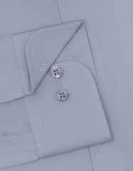 Plain Grey Tailored Smart Fit Shirt FS1312-6SF-15.5