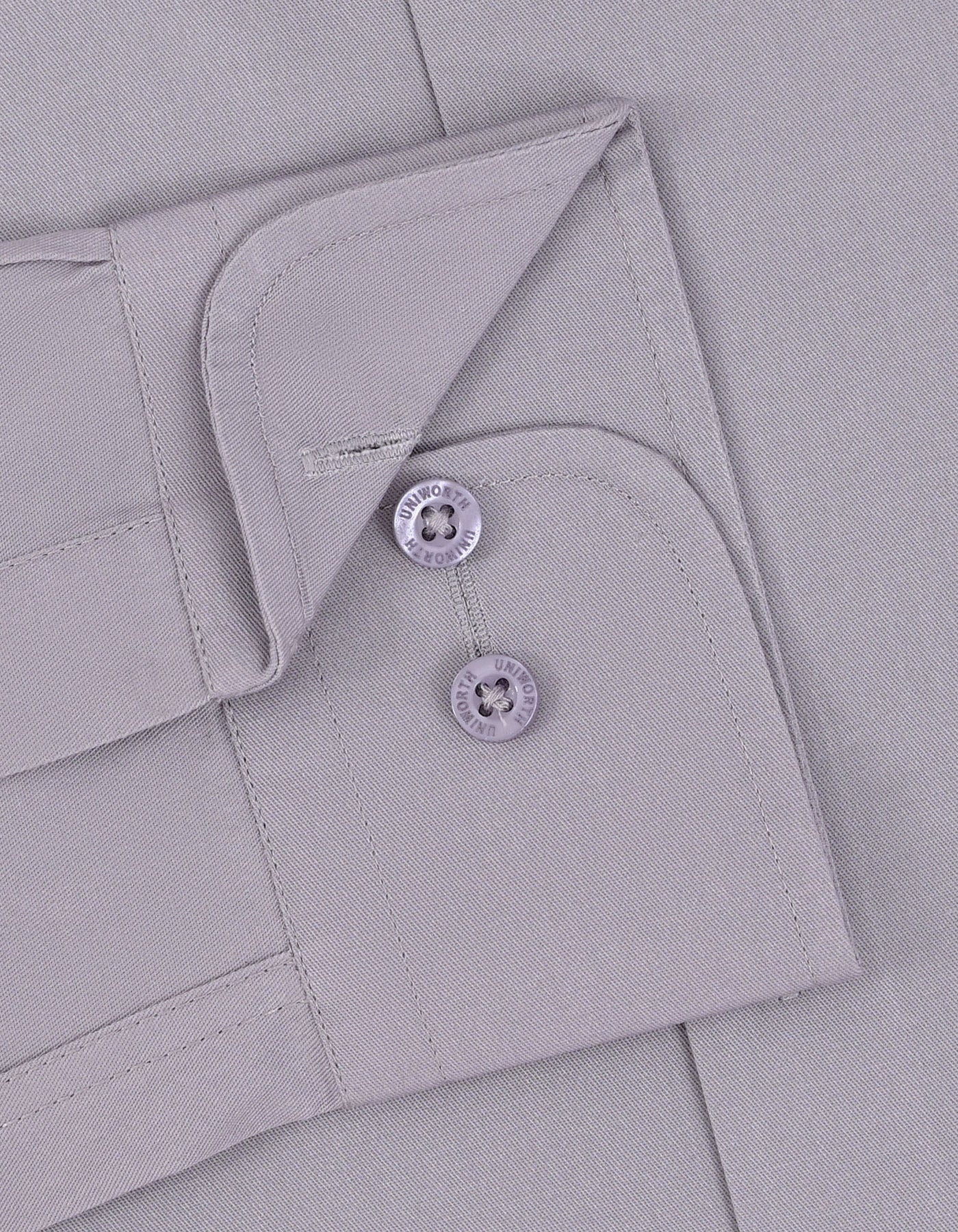 Plain Grey Classic Fit Shirt FS1312-7RF-15.5