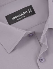 Plain Grey Classic Fit Shirt FS1312-7RF-15