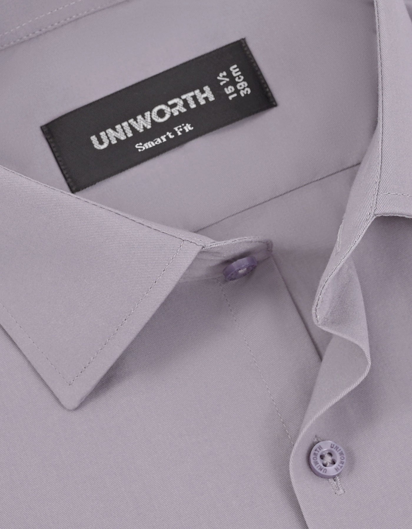 Plain Grey Tailored Smart Fit Shirt FS1312-7SF-15