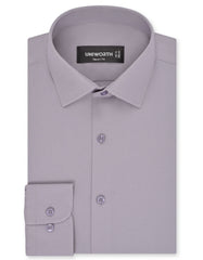 Plain Grey Tailored Smart Fit Shirt FS1312-7SF-14.5