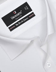 Plain Off White Tailored Smart Fit Shirt FS1315-3SD-15