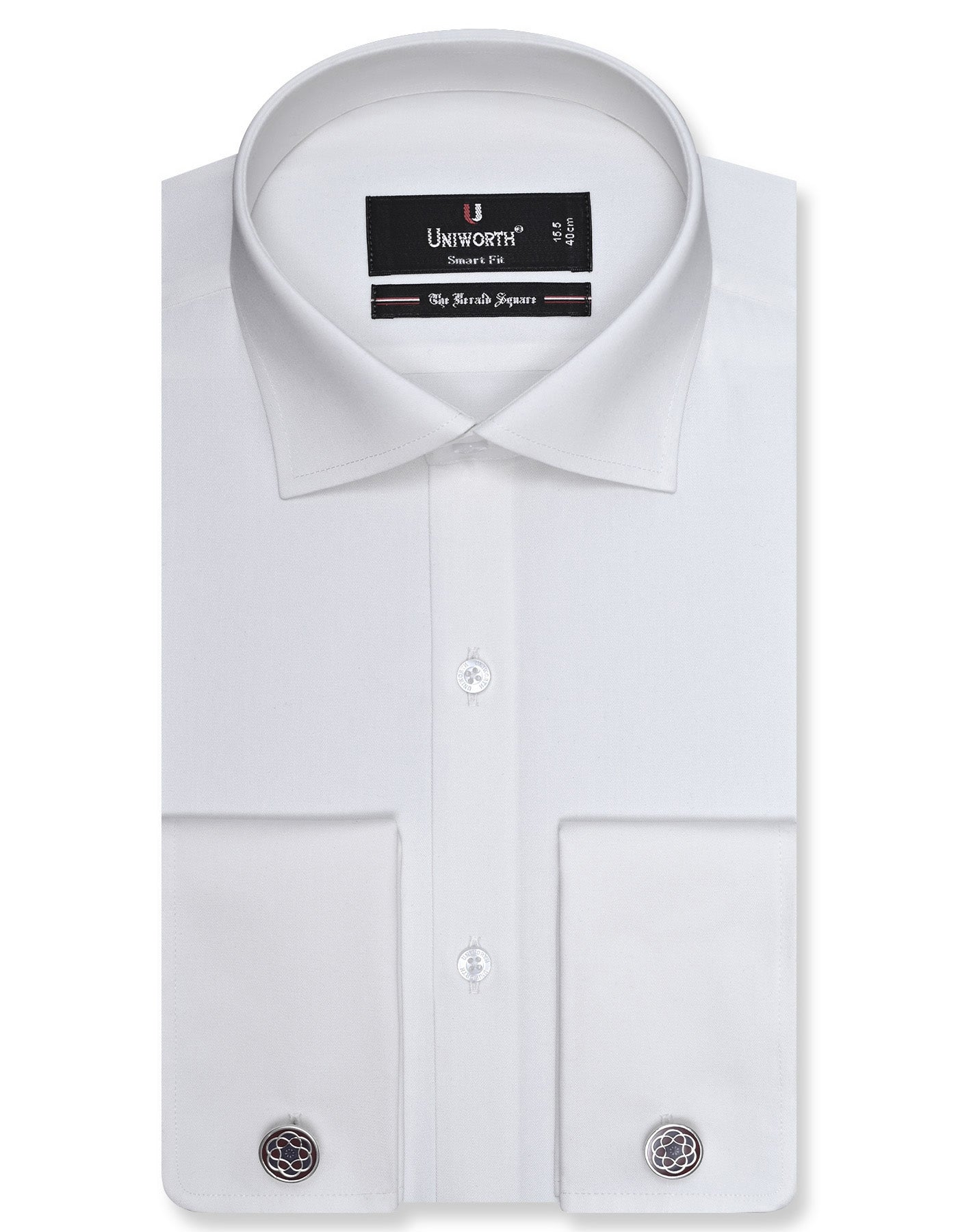 Plain Off White Tailored Smart Fit Shirt FS1315-3SD-14.5