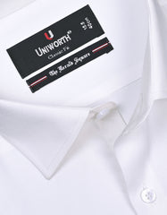 Plain Off White Classic Fit Shirt FS1315-6RF-15