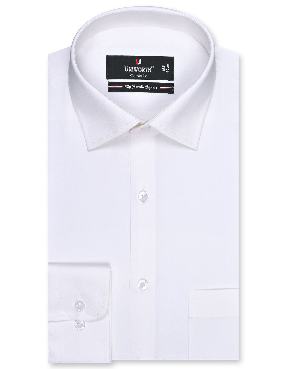 Plain Off White Classic Fit Shirt FS1315-6RF-14.5