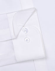 Plain Off White Tailored Smart Fit Shirt FS1315-6SF-15.5