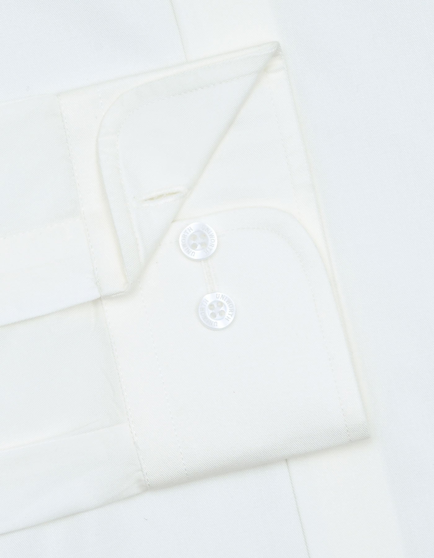 Plain Off White Classic Fit Shirt FS1315-7RF-15.5