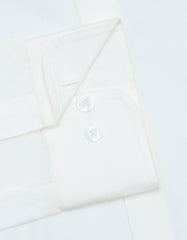 Plain Off White Tailored Smart Fit Shirt FS1315-7SF-15.5