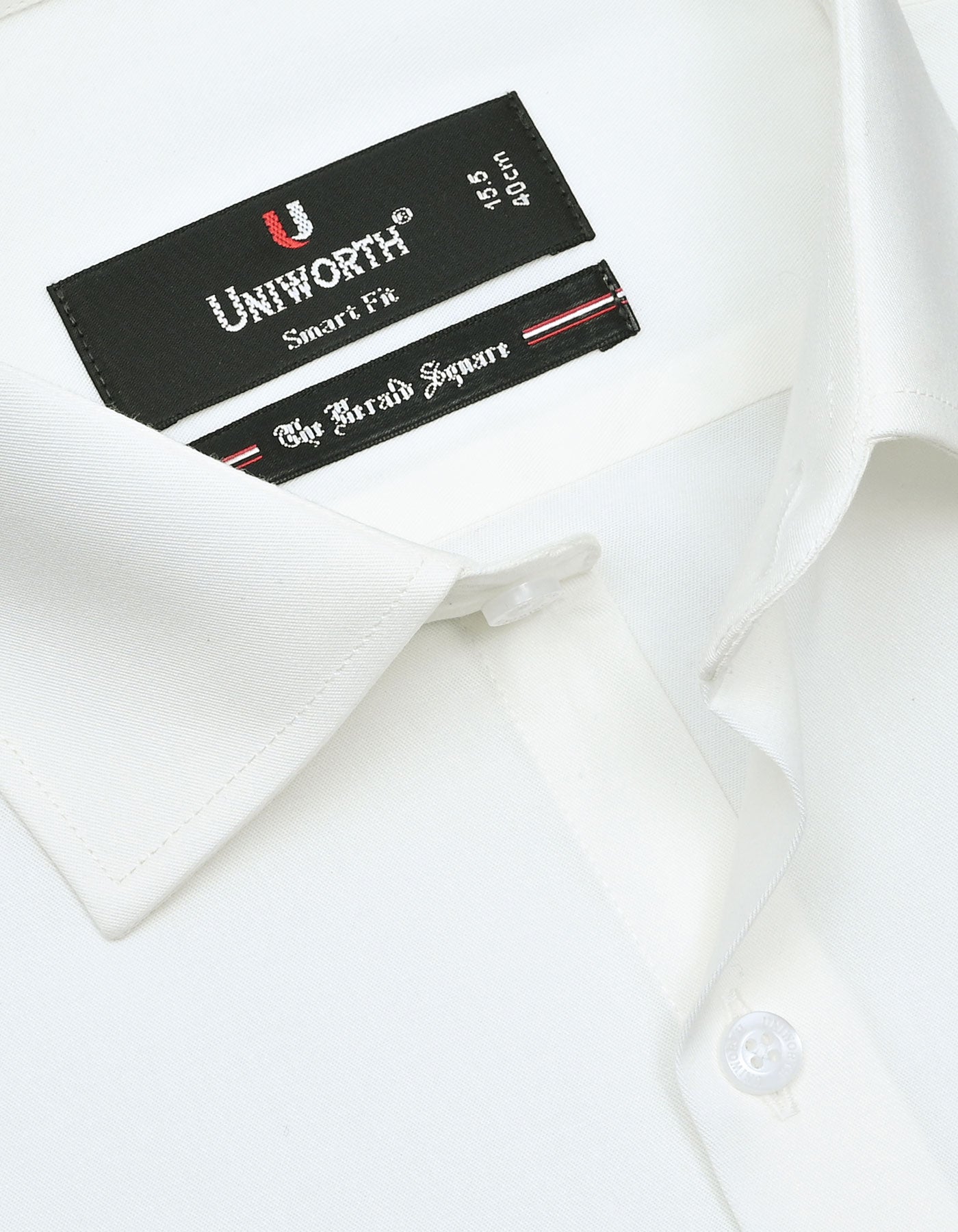 Plain Off White Tailored Smart Fit Shirt FS1315-7SF-15
