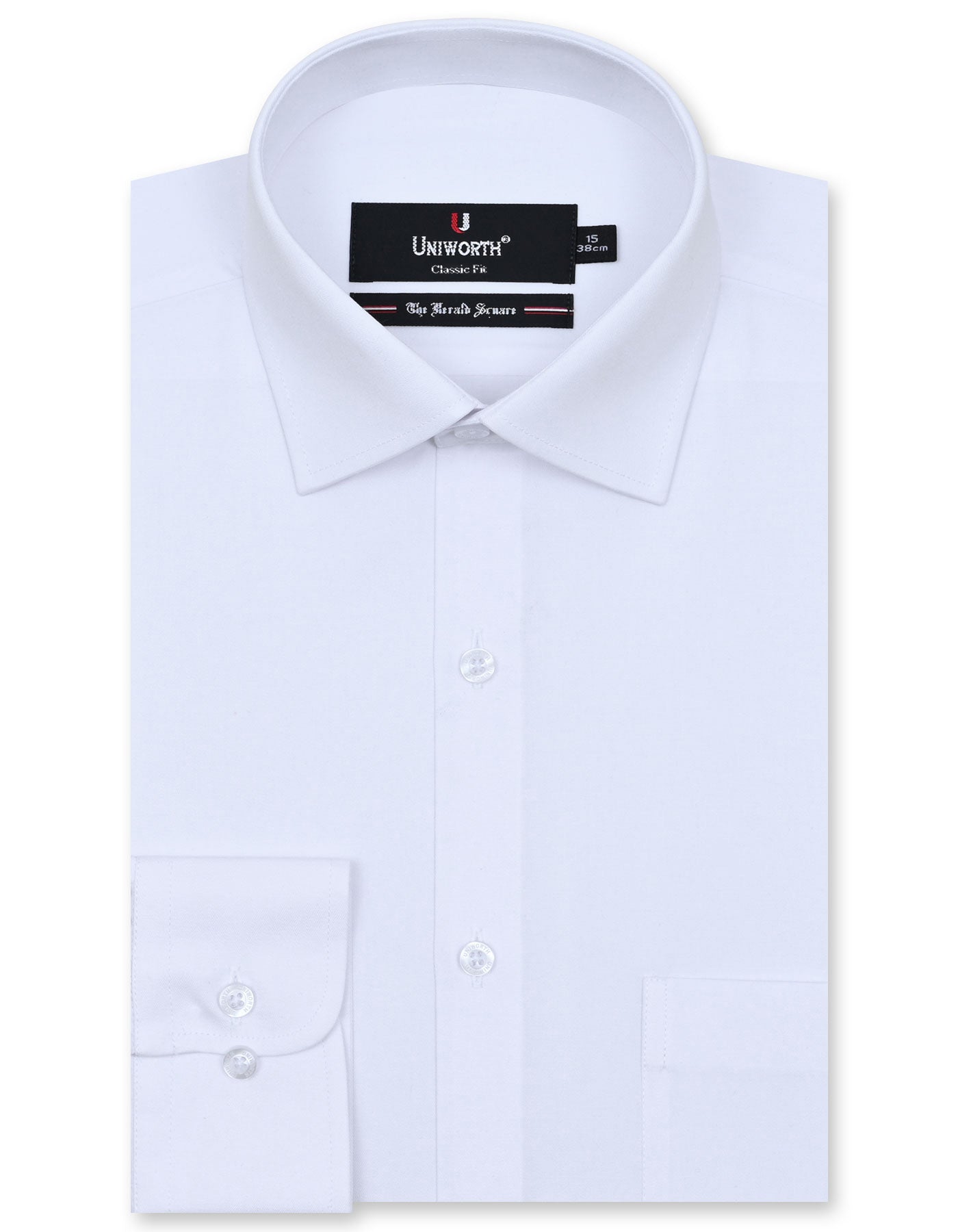 Plain White Classic Fit Shirt FS1316-22RF-14.5