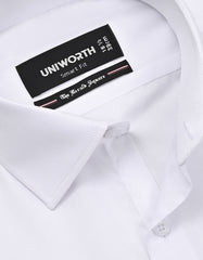Plain White Tailored Smart Fit Shirt FS1316-23SF-15