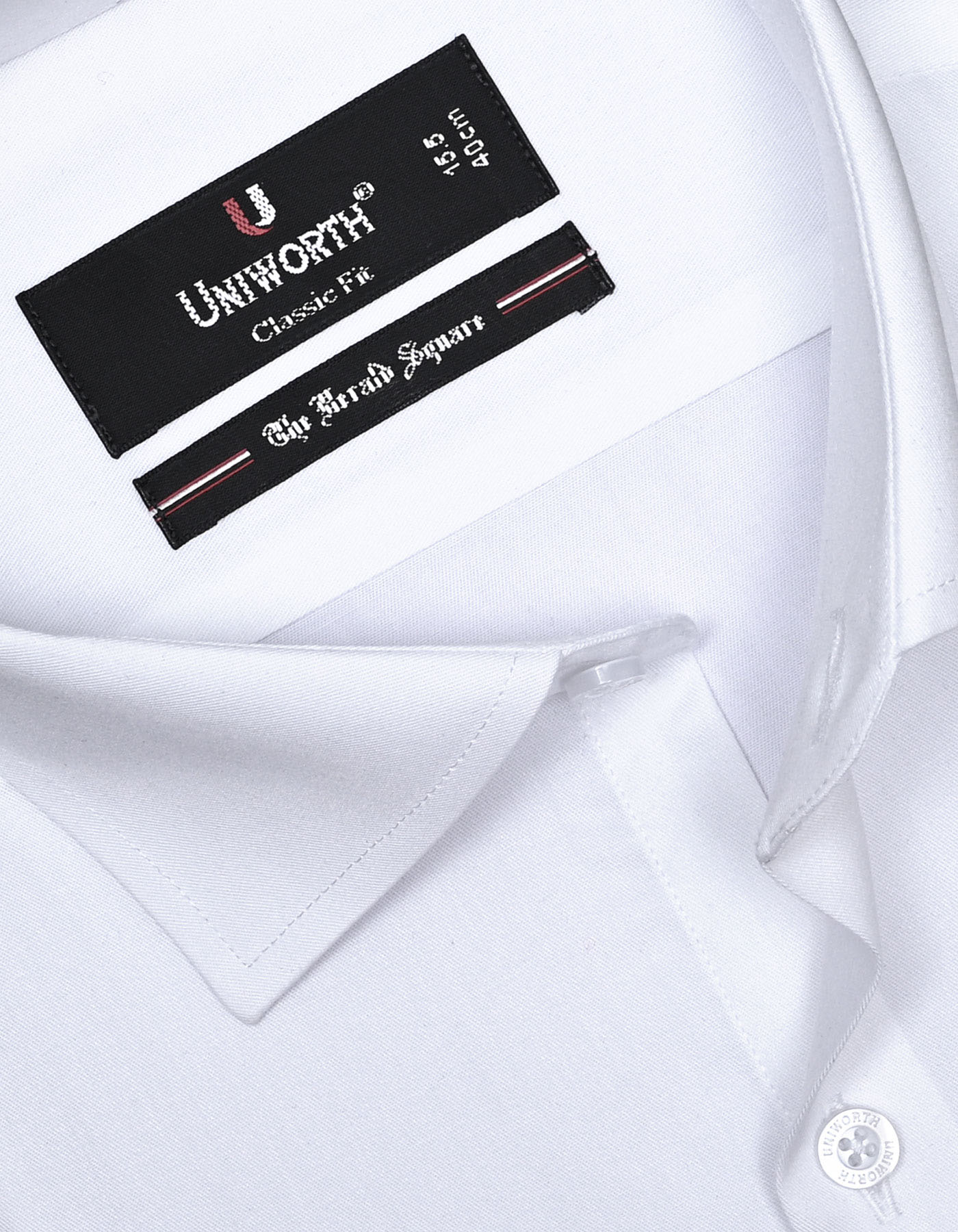 Plain White Classic Fit Shirt FS1316-4RD-15