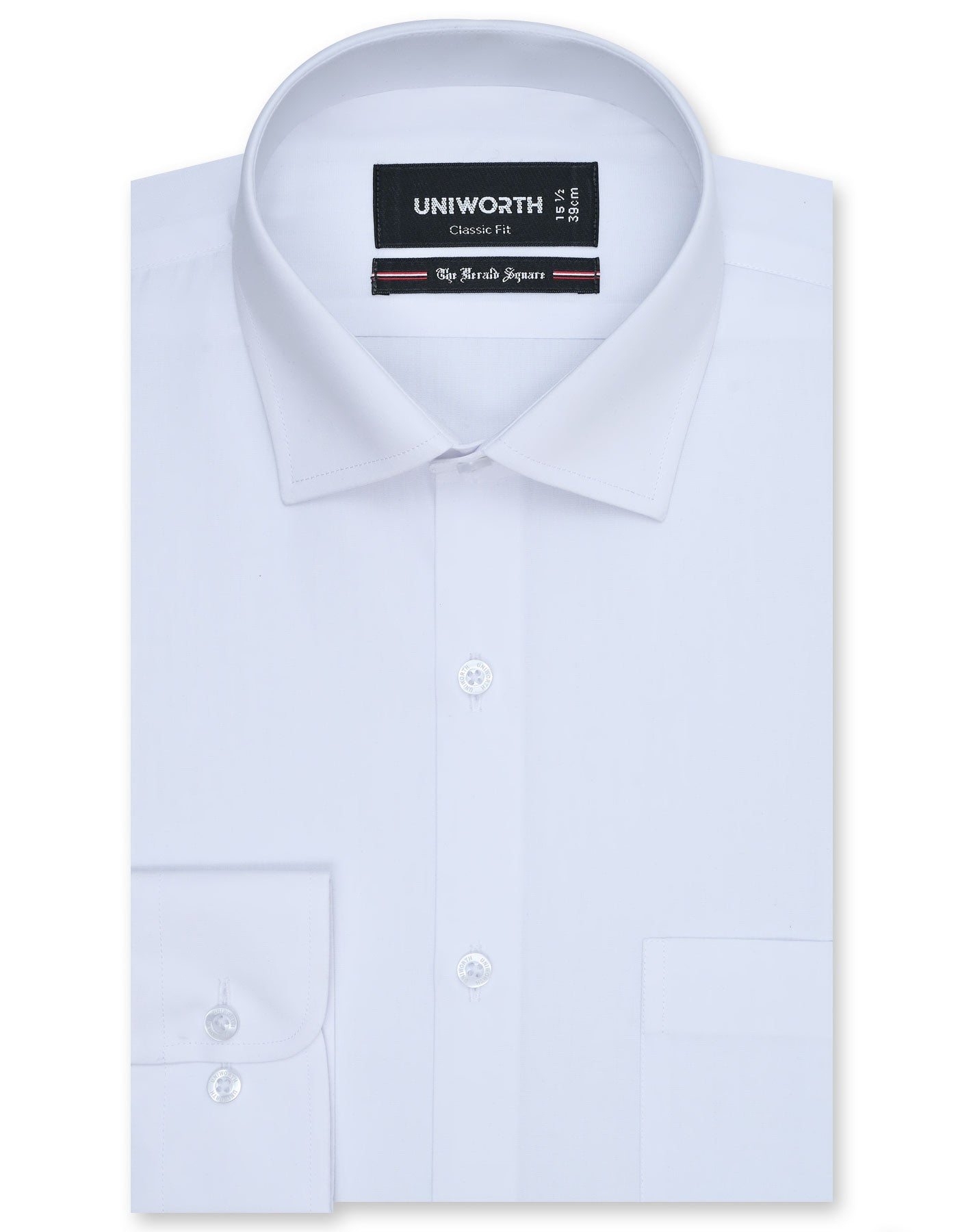 Plain White Classic Fit Shirt FS1318-16RF-14.5