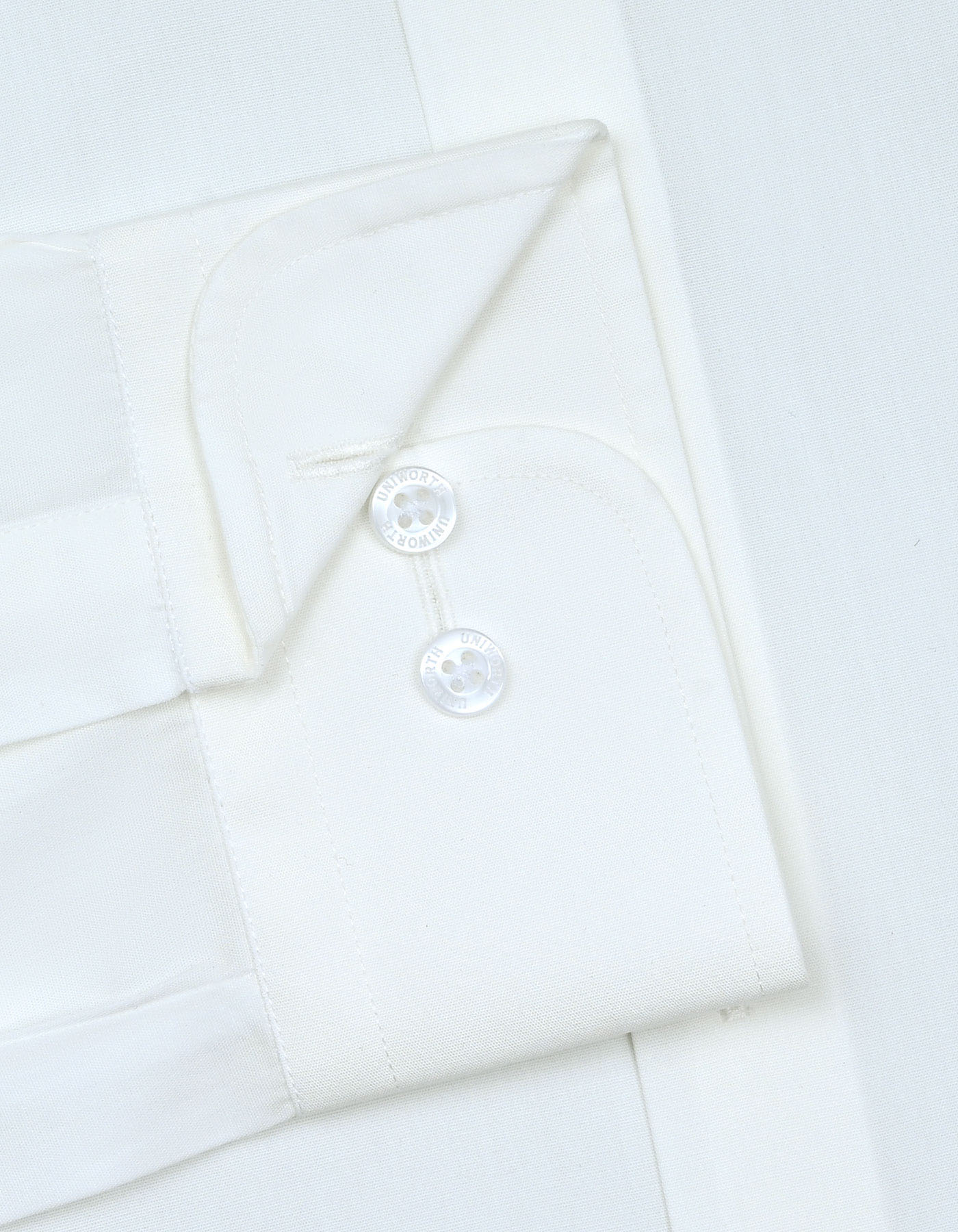 Plain Off White Tailored Smart Fit Shirt FS1319-5SF-15.5