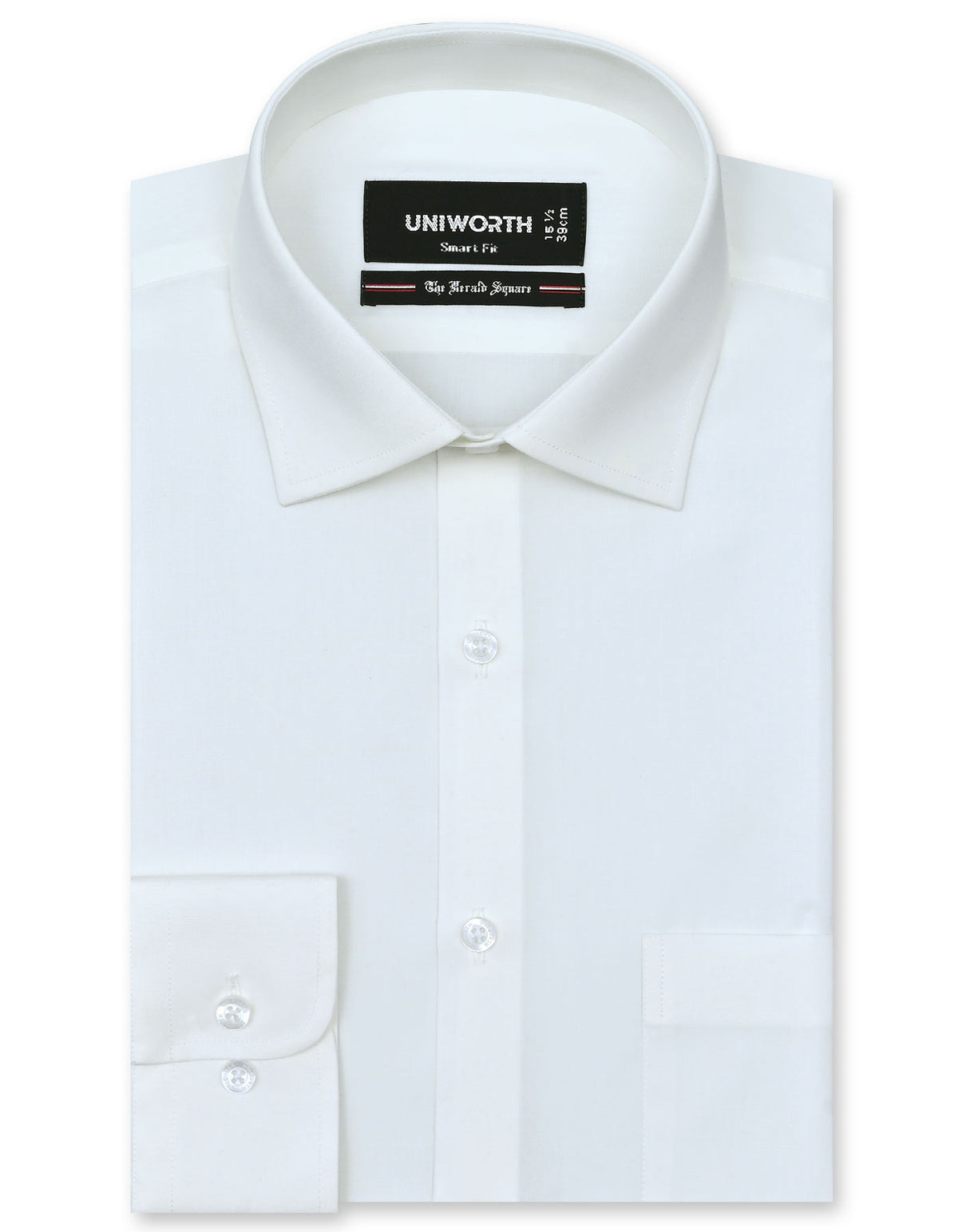 Plain Off White Tailored Smart Fit Shirt FS1319-5SF-14.5