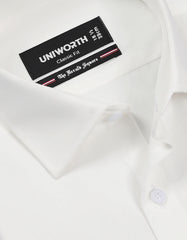 Plain Off White Classic Fit Shirt FS1319-6RF-15