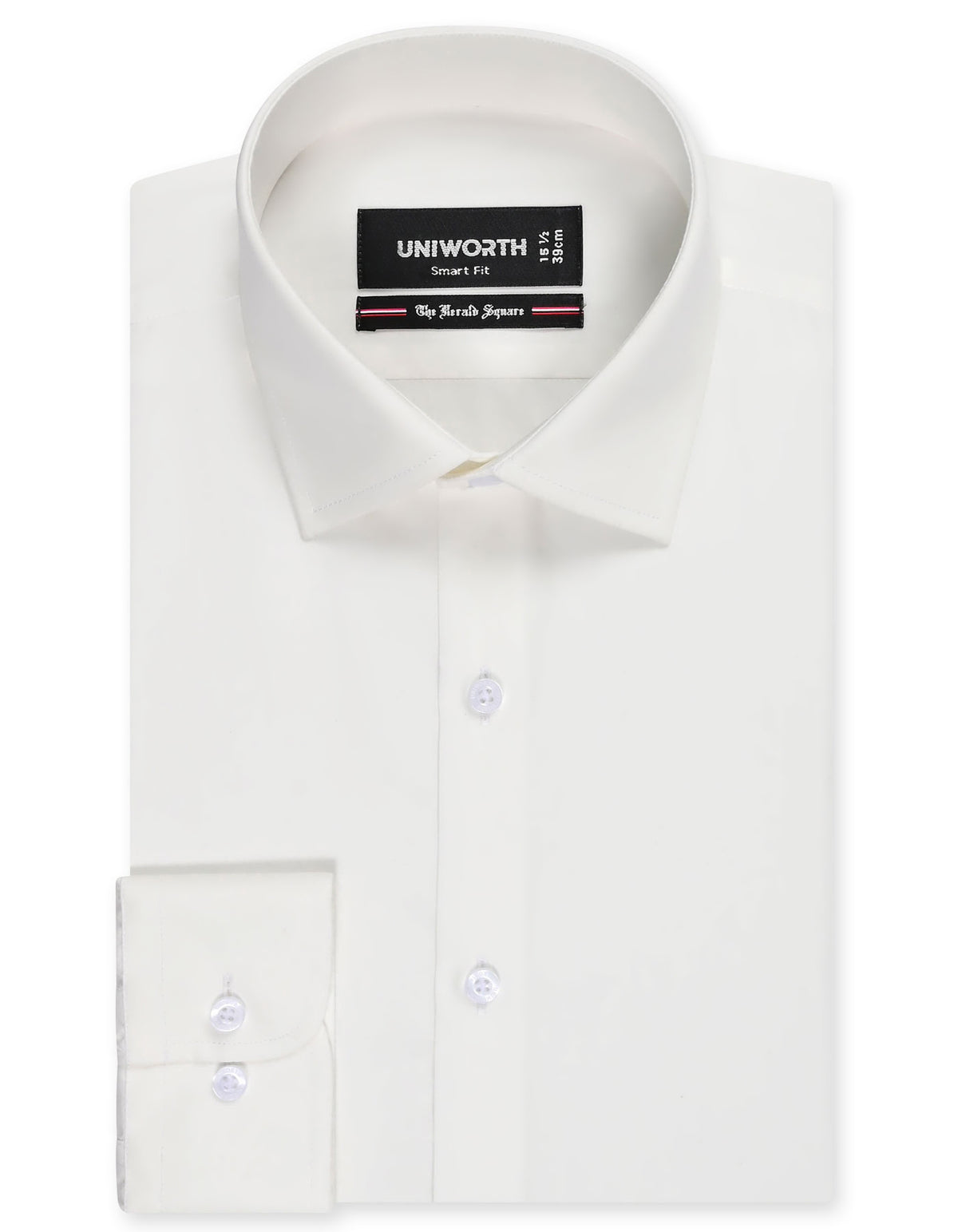 Plain Off White Tailored Smart Fit Shirt FS1319-6SF-14.5