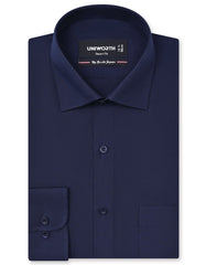 Plain Navy Tailored Smart Fit Shirt FS1320-3SF-14.5