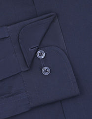 Plain Navy Tailored Smart Fit Shirt FS1320-4SF-15.5