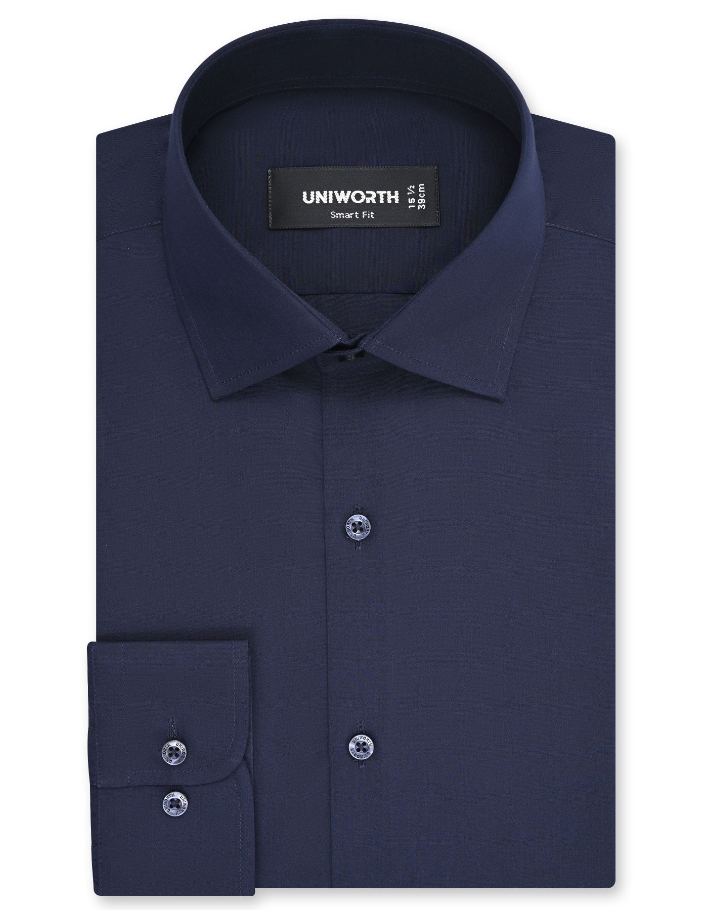 Plain Navy Tailored Smart Fit Shirt FS1320-4SF-14.5