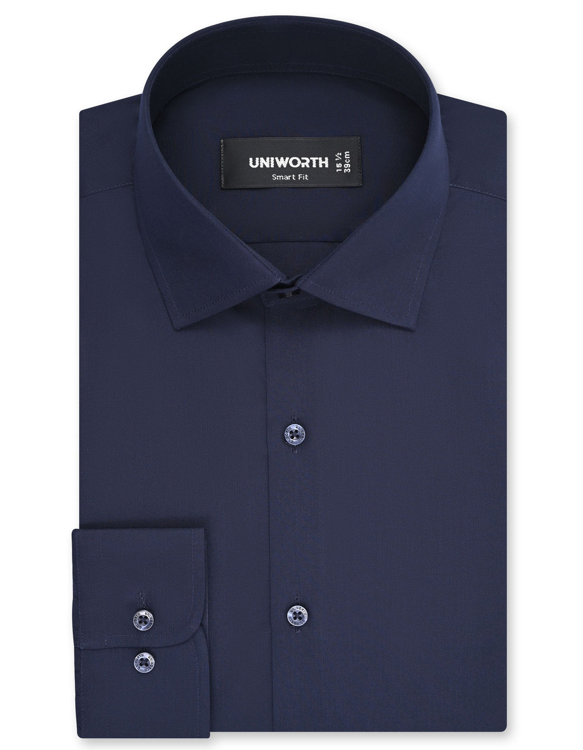Plain Navy Tailored Smart Fit Shirt FS1320-4SF-14.5